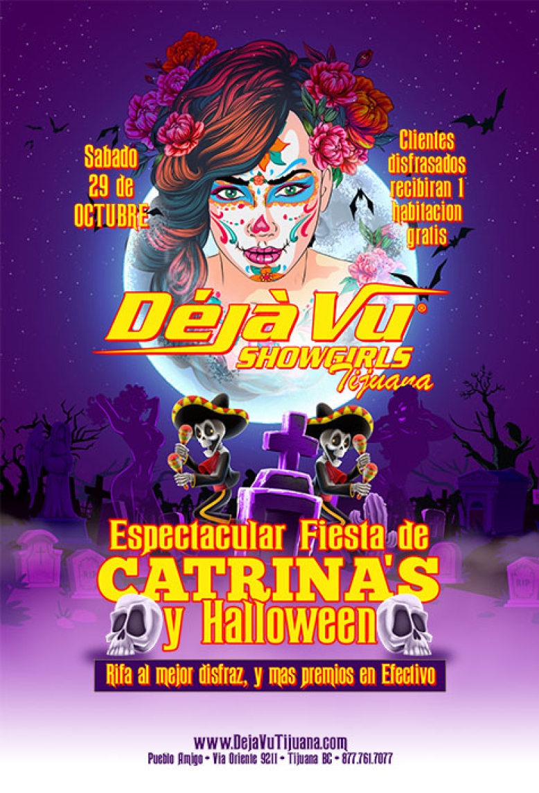 Espectacular Fiesta de Catrina&#039;s y Halloween - Tijuana Strip Club (cerca de San Diego)