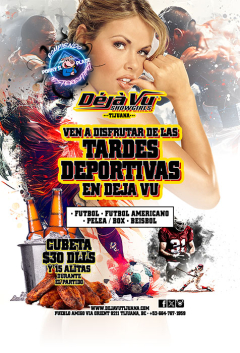 Ven a Disfrutar de las Tardes Deportivas en Déjà Vu