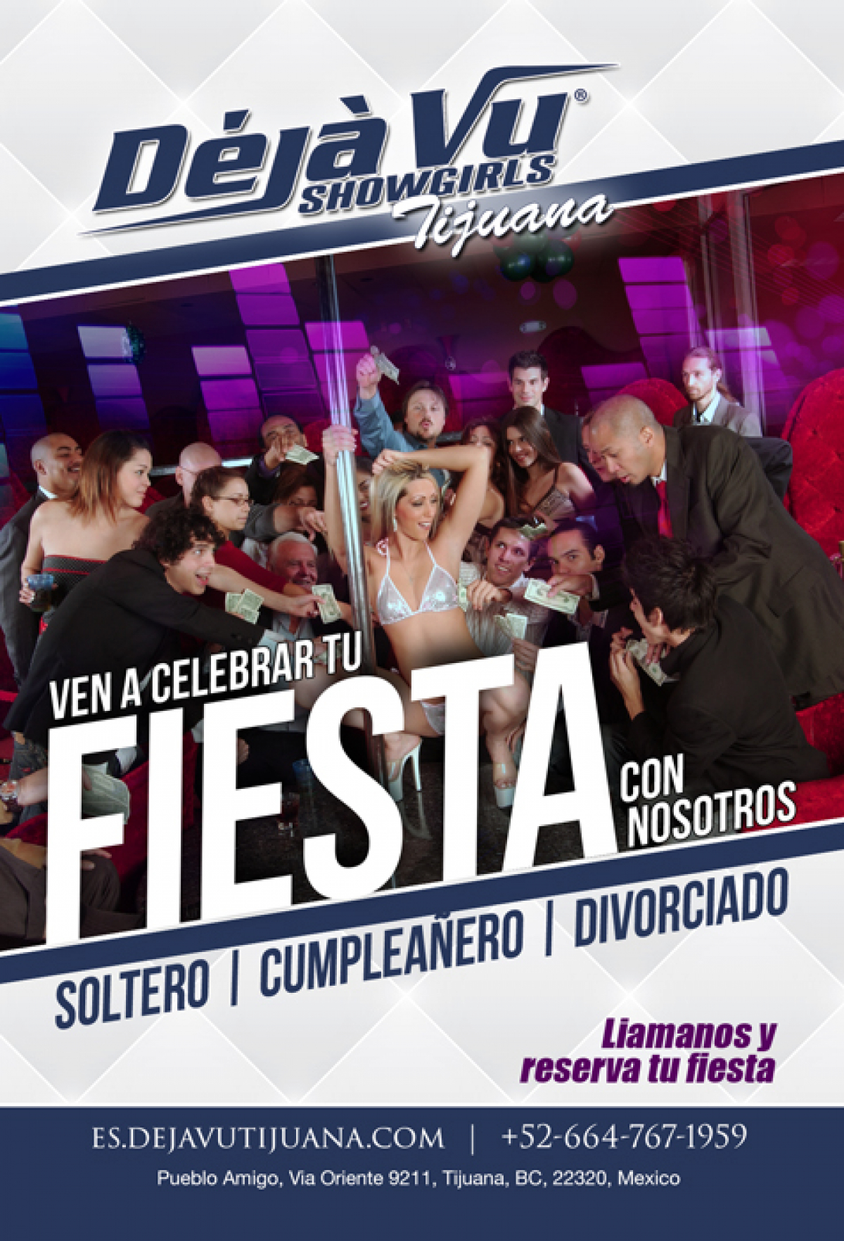 Ven a celebrar tu FIESTA con nosotros - Déjà Vu Showgirls Tijuana en Español