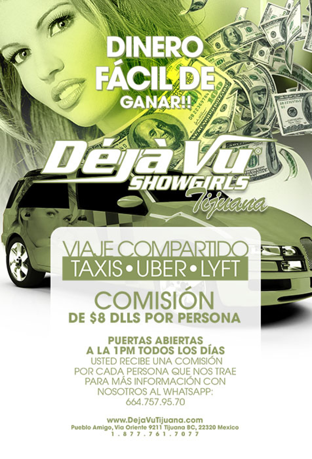 Dinero Fácil De Ganar!! - Déjà Vu Showgirls Tijuana en Español